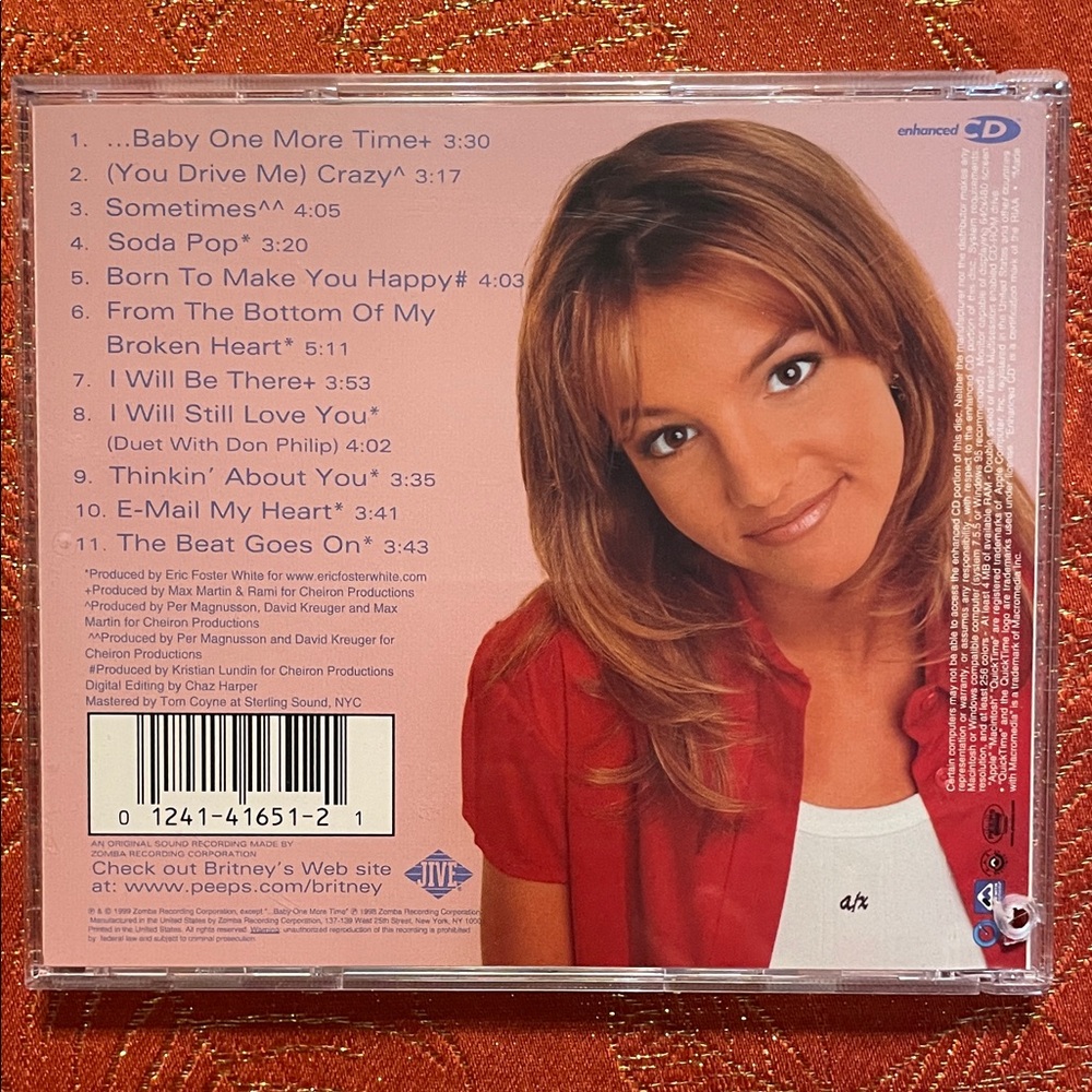 Britney Spears ...Baby One More Time CD - Picture 2 of 6
